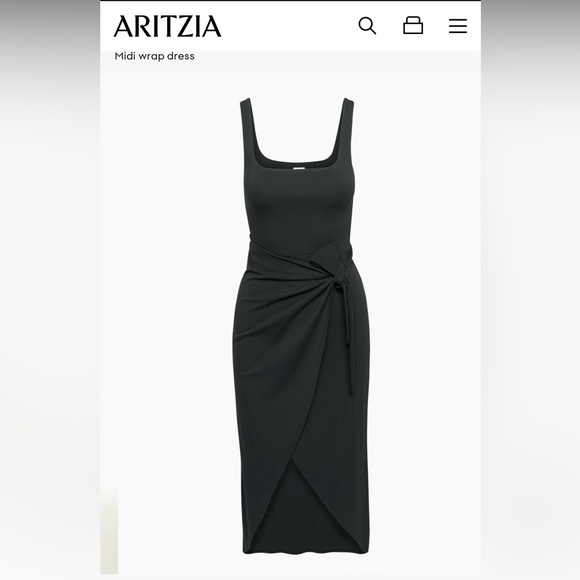 Aritzia Dresses & Skirts - NEW! Midi wrap dress